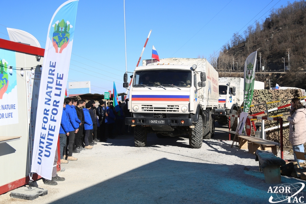 Sülhməramlıların daha 6 avtomobilinin Xankəndidən Laçına maneəsiz gedişi təmin olunub
