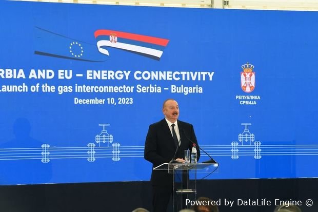 Prezident Serbiya-Bolqarıstan Qaz İnterkonnektorunun açılış mərasimində iştirak edib