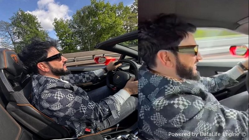 Xalq artisti "Lamborghini"ni 300-lə idarə etdi
