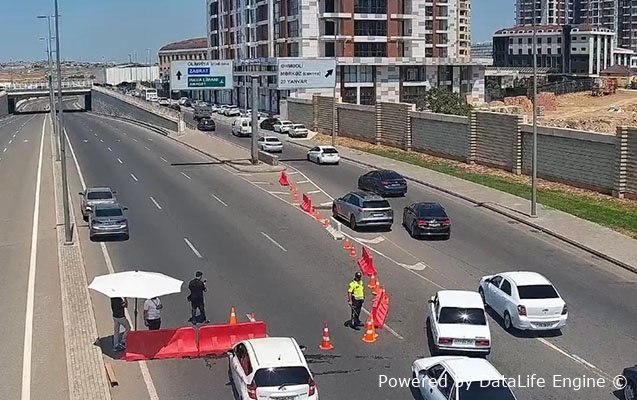 Axşamkı konsertə görə bu yol bağlandı