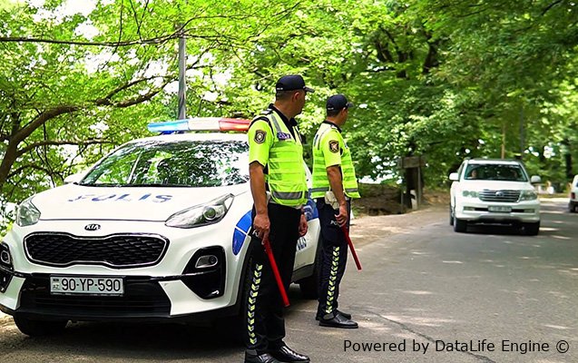 Polis istirahət zonalarında fasiləsiz xidmət aparır
