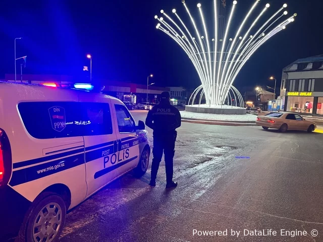 Polis gücləndirilmiş rejimdə xidmət aparır