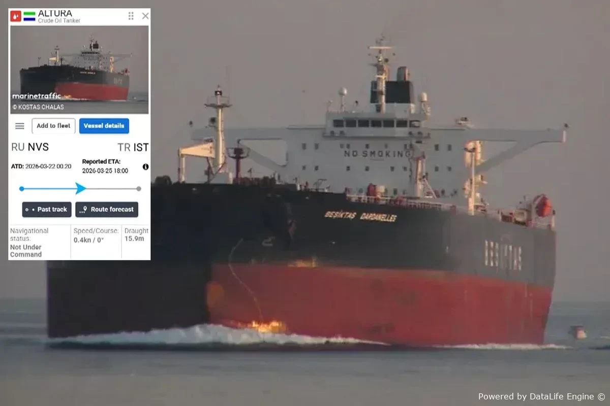 140 min ton neftlə yüklü Türkiyə tankeri DRONLA VURULDU - İlk rəsmi açıqlama