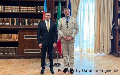 Adil Kərimli italiyalı həmkarı ilə görüşdü