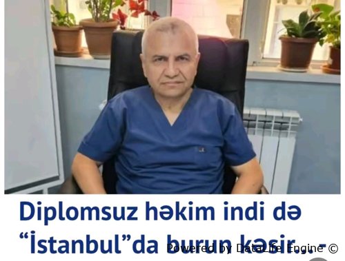 Bakıda yerləşən “İstanbul” klinikasında ixtisasca ümumi cərrah olan Fuad Abdullayev sertifikatı olmadığı halda plastik və estetik əməliyyatlar həyata keçirir.