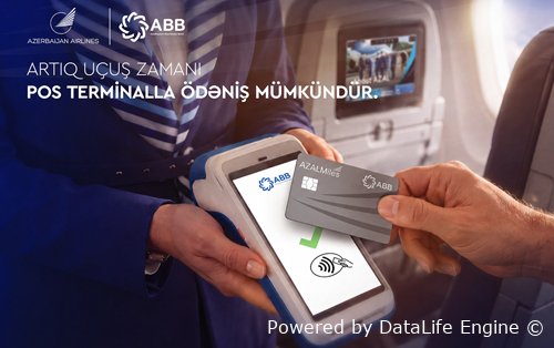 Təyyarədə də POS terminalla ödəniş etmək olacaq