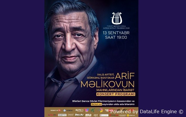 Gəncə Dövlət Filarmoniyasında Arif Məlikovun mahnılarından ibarət konsert keçiriləcək