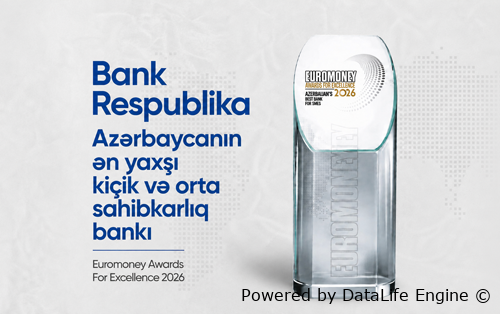 “Bank Respublika” “Azərbaycanın ən yaxşı KOS bankı” mükafatına layiq görüldü